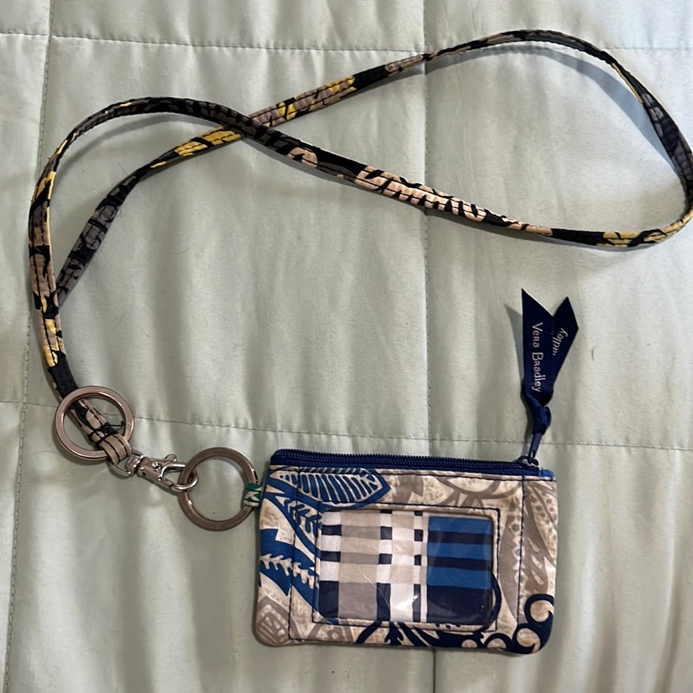 Vera Bradley card holder with strap